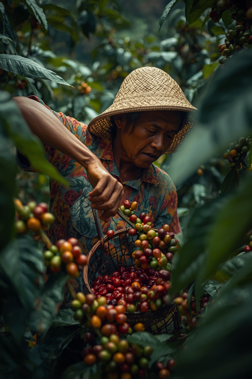Raccolta del caffè in Colombia e pratiche agricole ancestrali