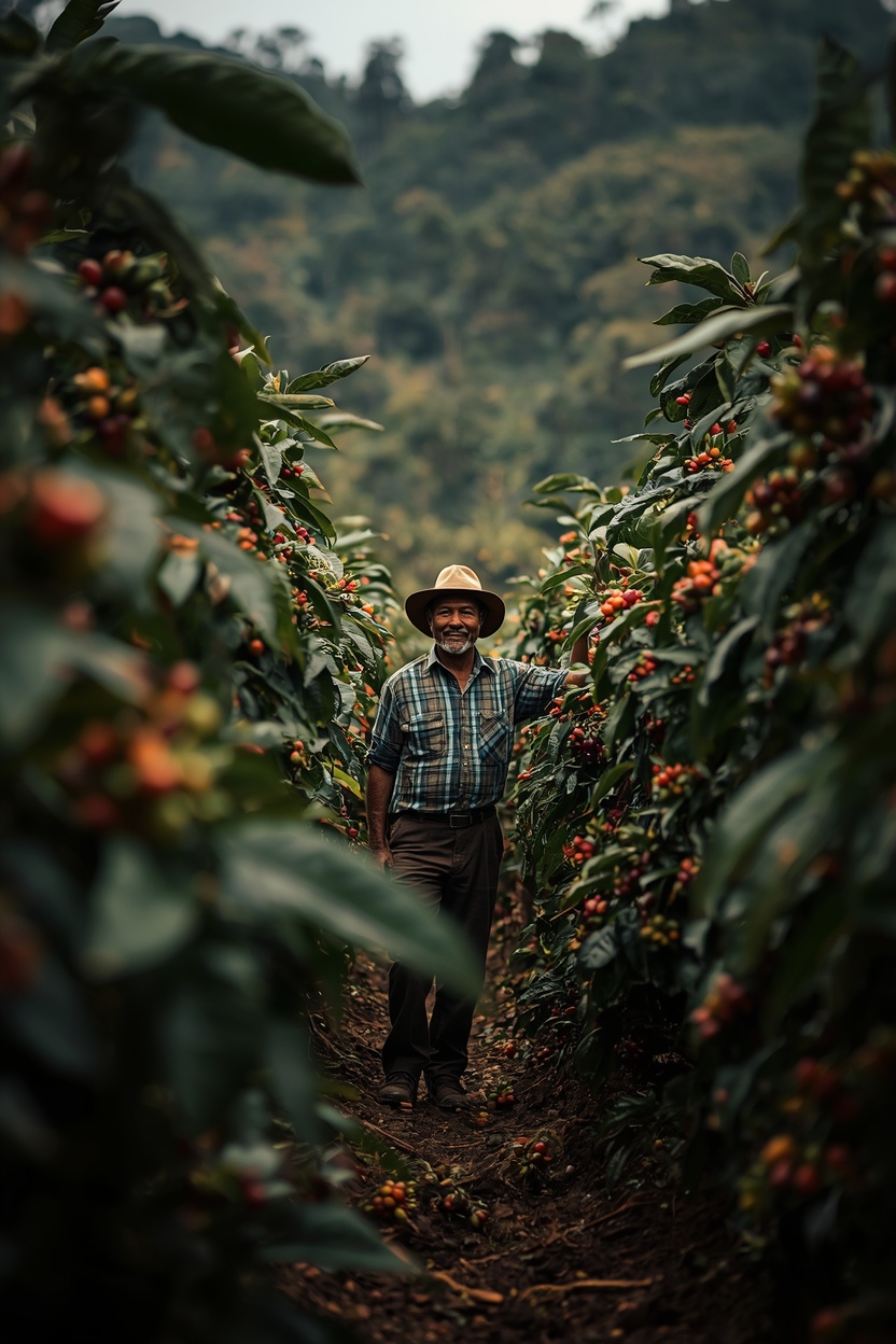 Finca colombiana, altitudine e coltivazione del caffè verde