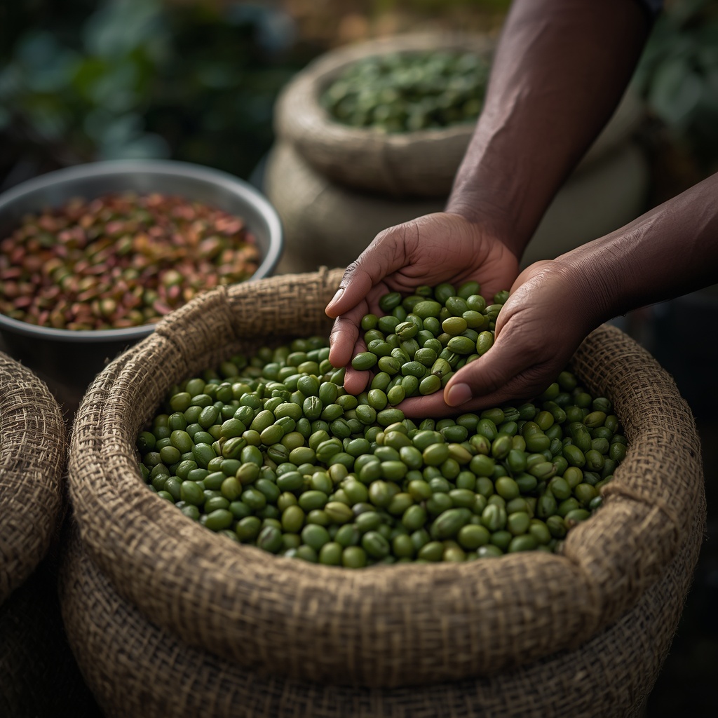 Caffè verde colombiano, filiera e fincas