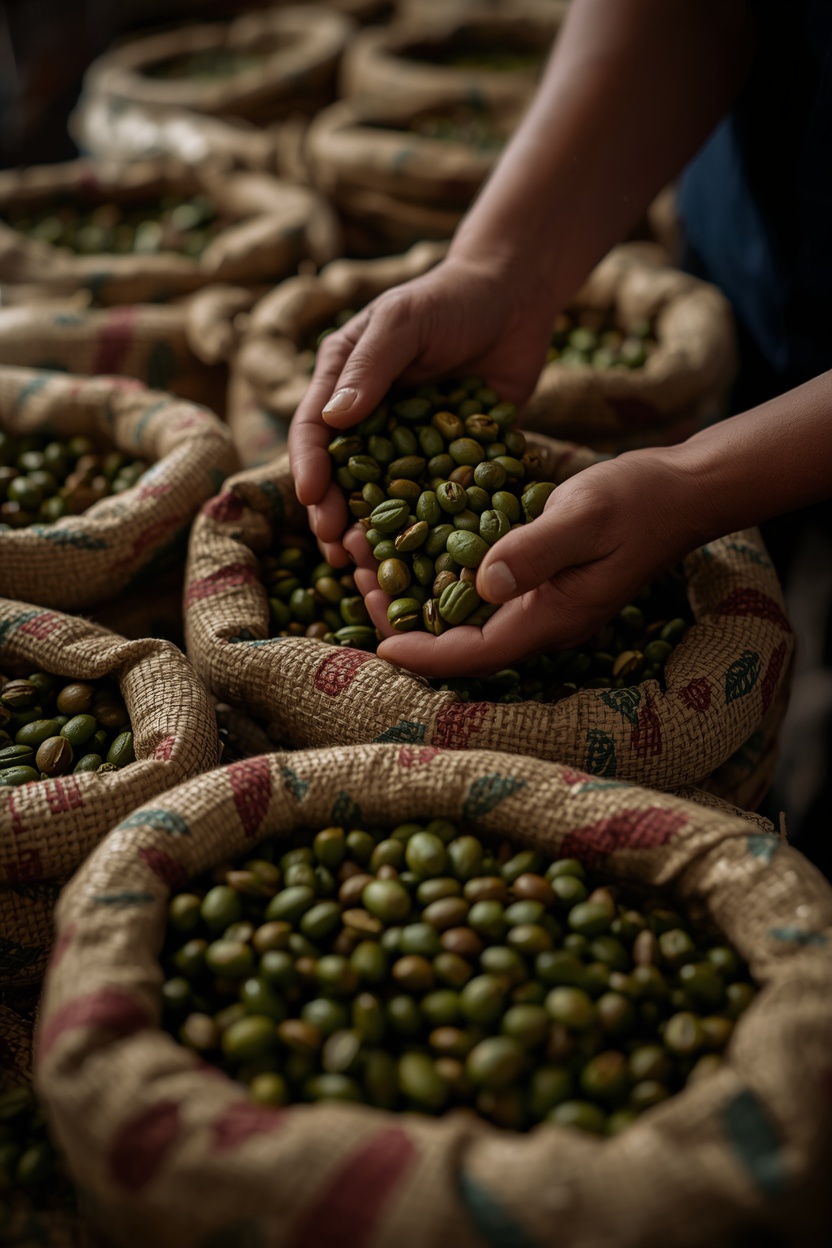 Caffè verde colombiano per torrefattori e professionisti