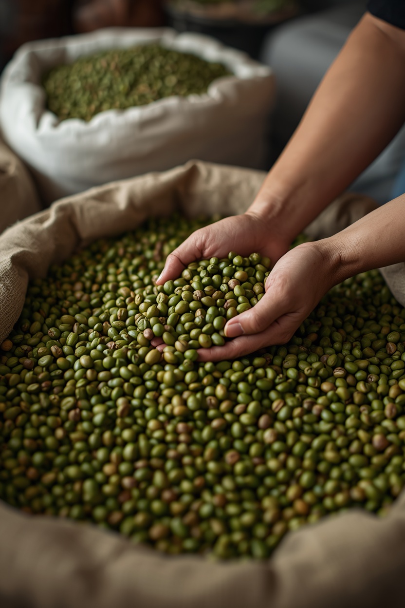 Caffè verde colombiano, selezione del lotto e identità di origine
